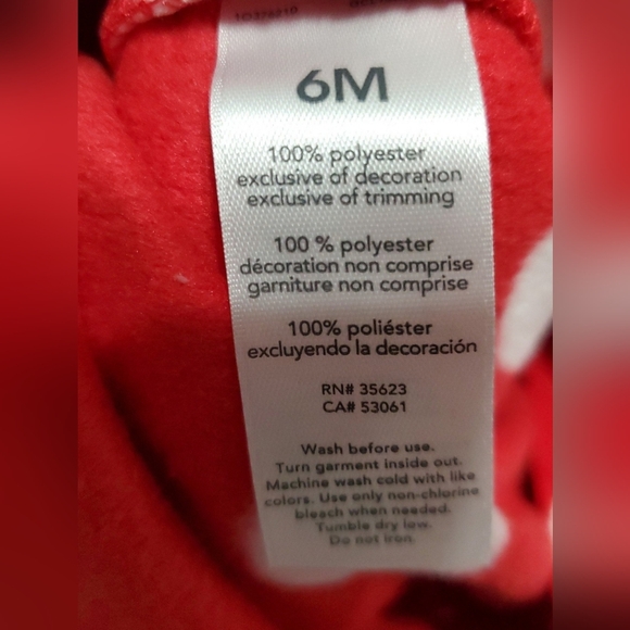 Just One You By Carter's Plush Baby Reindeer Footed Pjs Size 6 Months - Picture 10 of 11